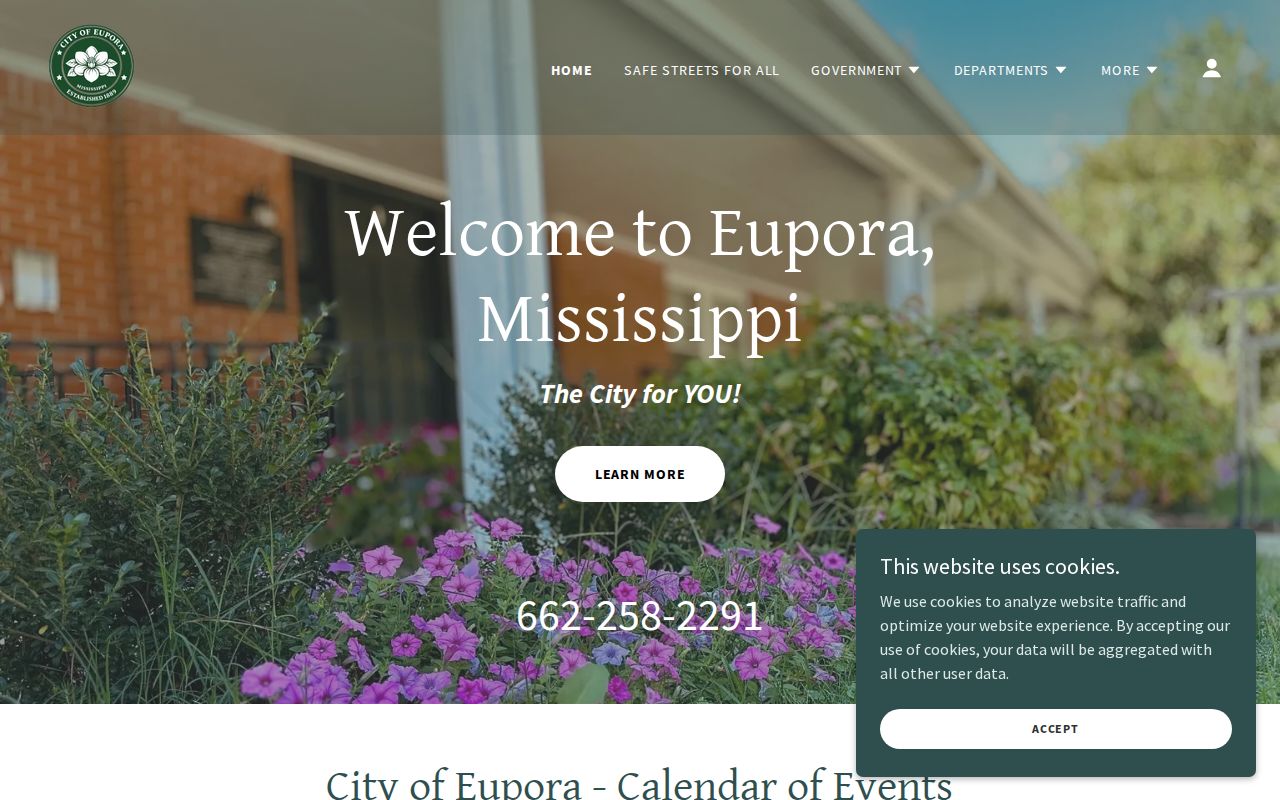 Official City of Eupora local government contact information