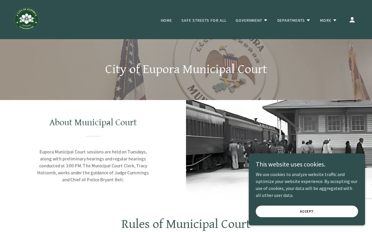 Eupora Municipal Court contact and location information